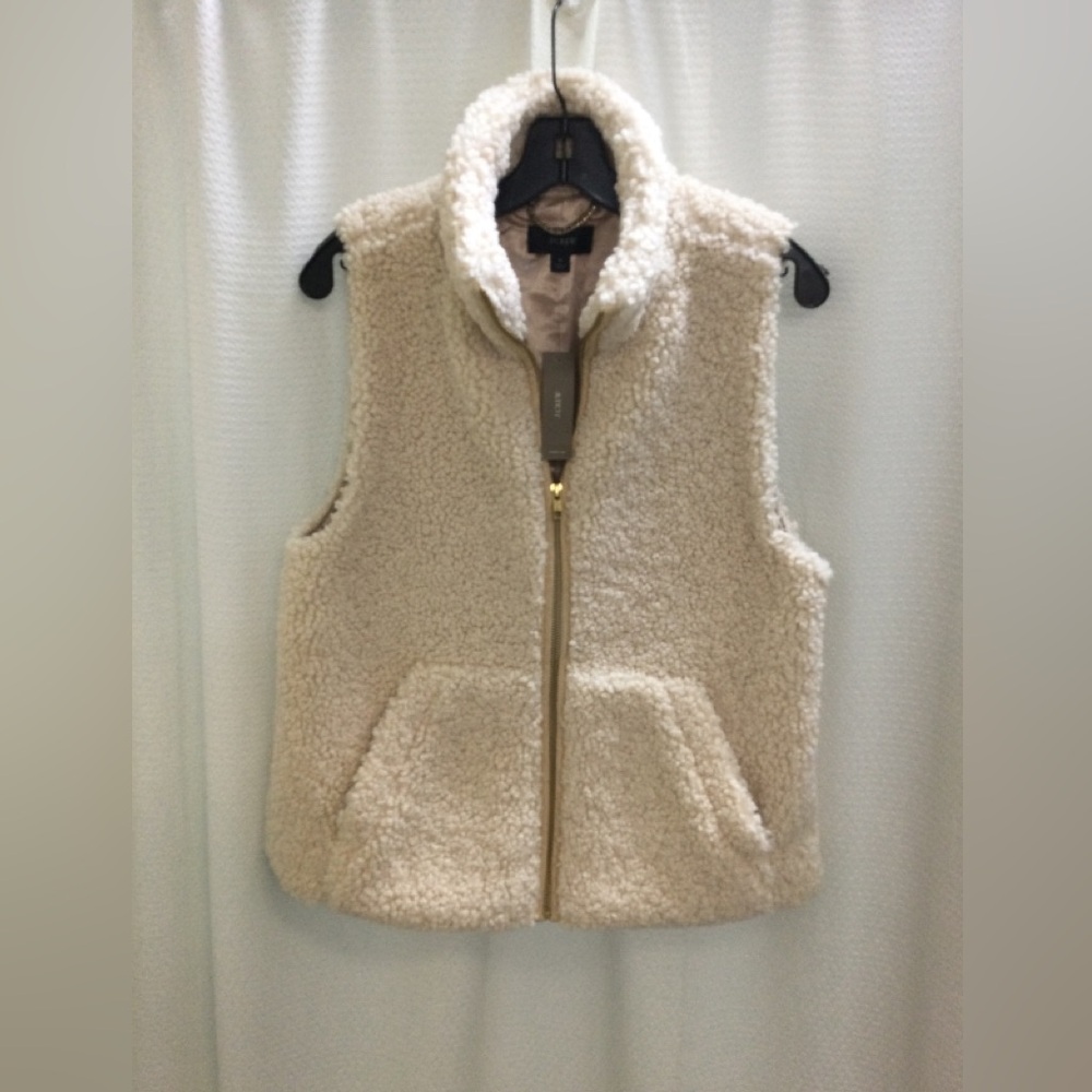 J. CREW SHERPA VEST, NWT, SIZE SMALL